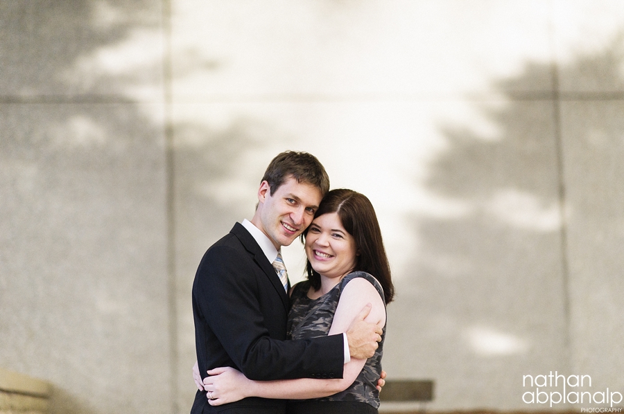 Engagement photos in uptown charlotte nc