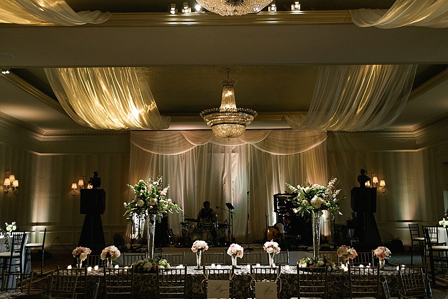 Reception at the Carmel Country Club in Charlotte NC