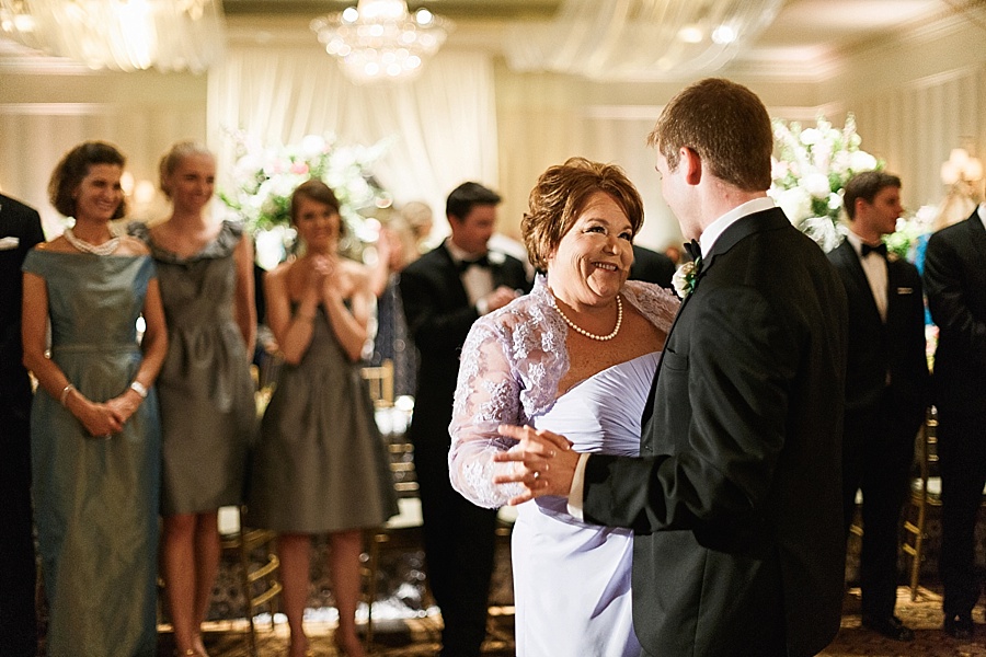 Groom dances with his mother at the Carmel Country Club