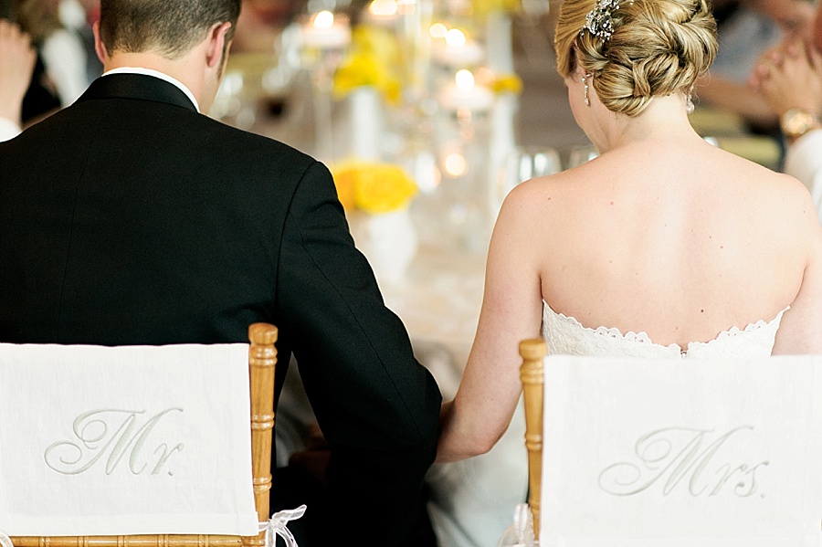 Mr and Mrs chari decor at Foundation for the Carolinas in Charlotte NC