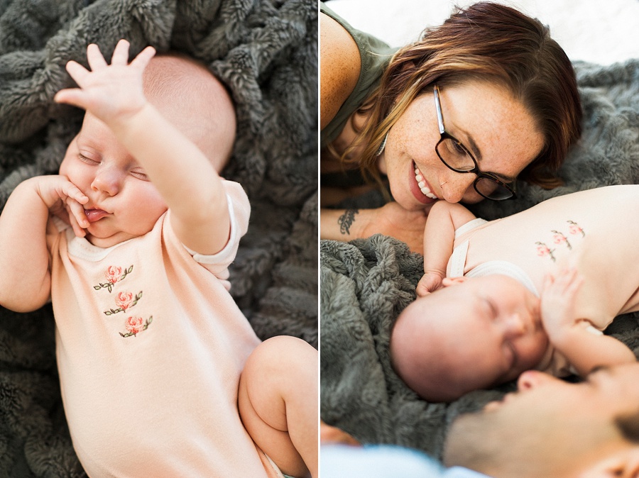Mother and daughter snuggle in Charlotte NC