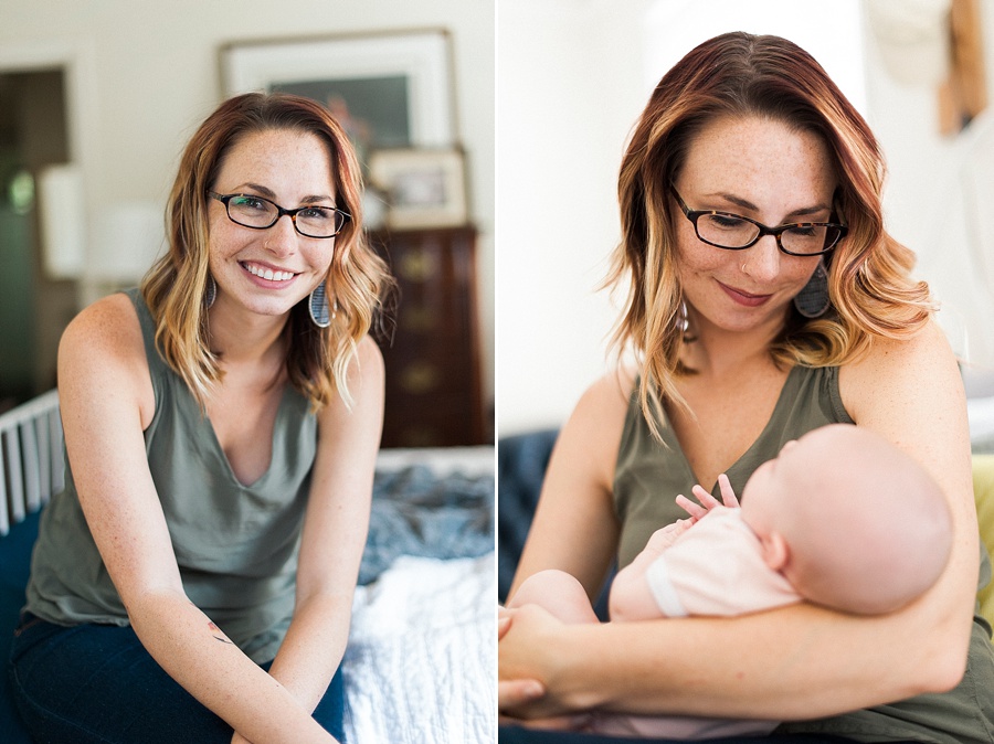 Mother holding baby in Charlotte NC