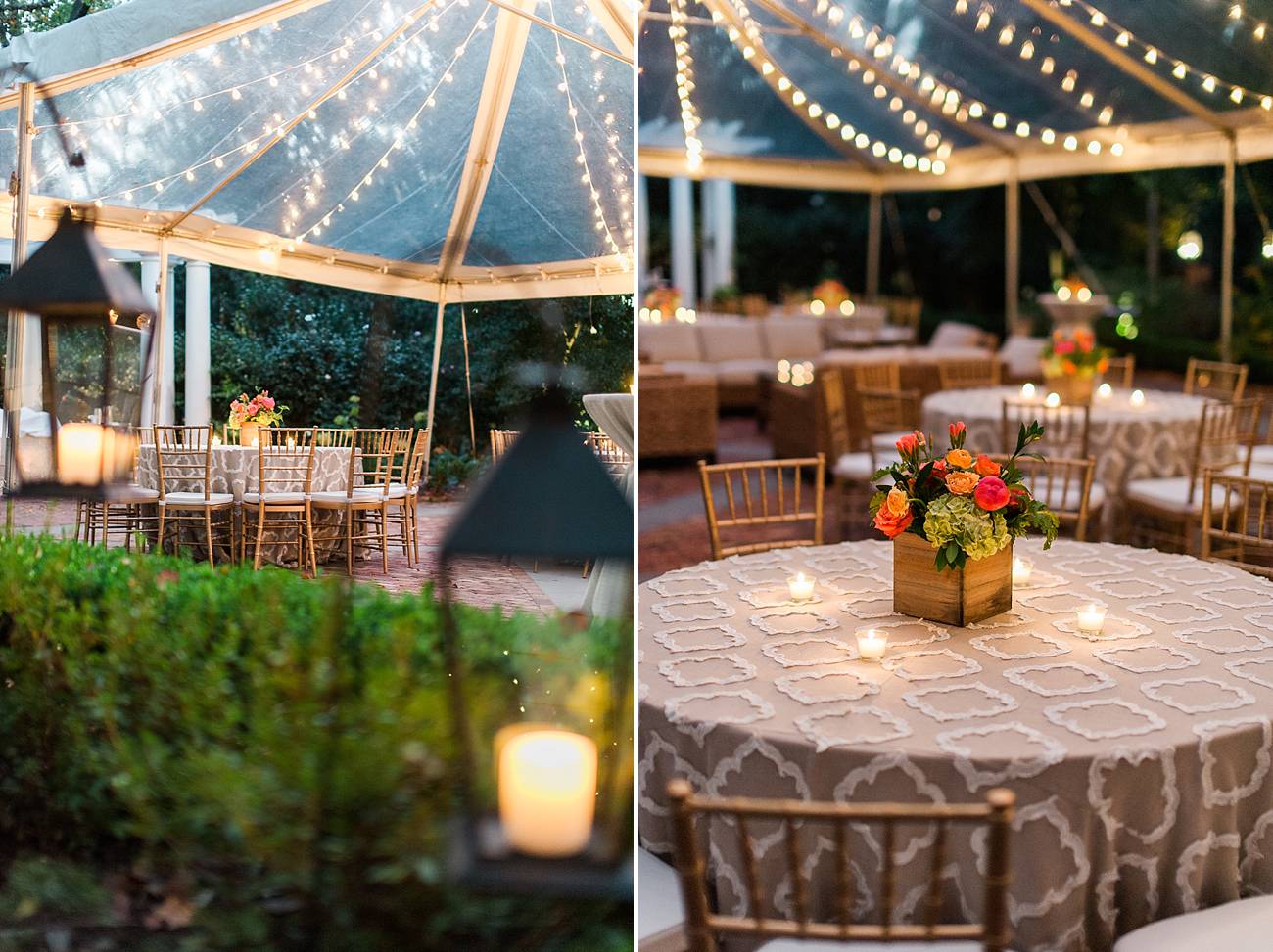 table settings at the Duke Mansion