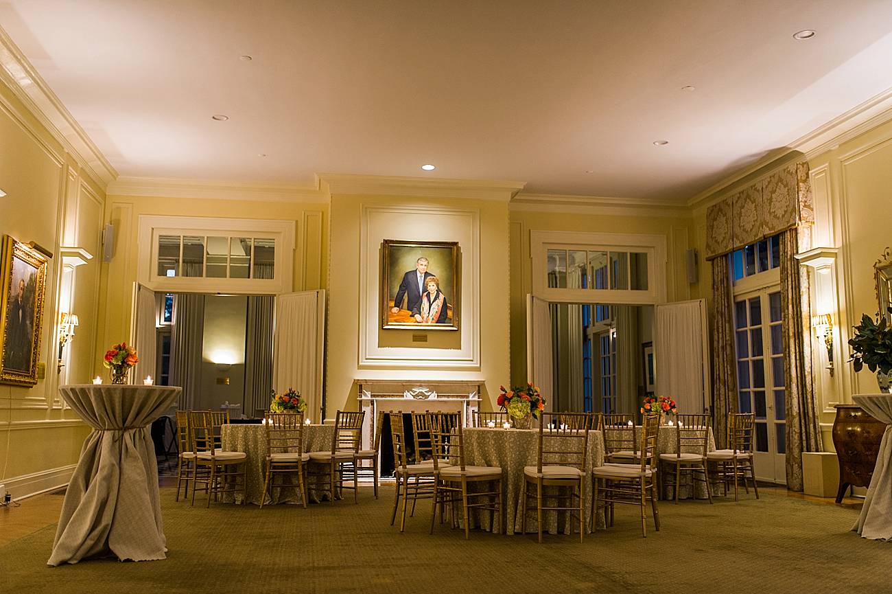 Room with tables in The Duke Mansion