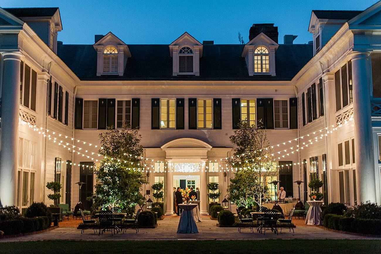 The courtyard of the Duke Mansion in Charlotte, NC