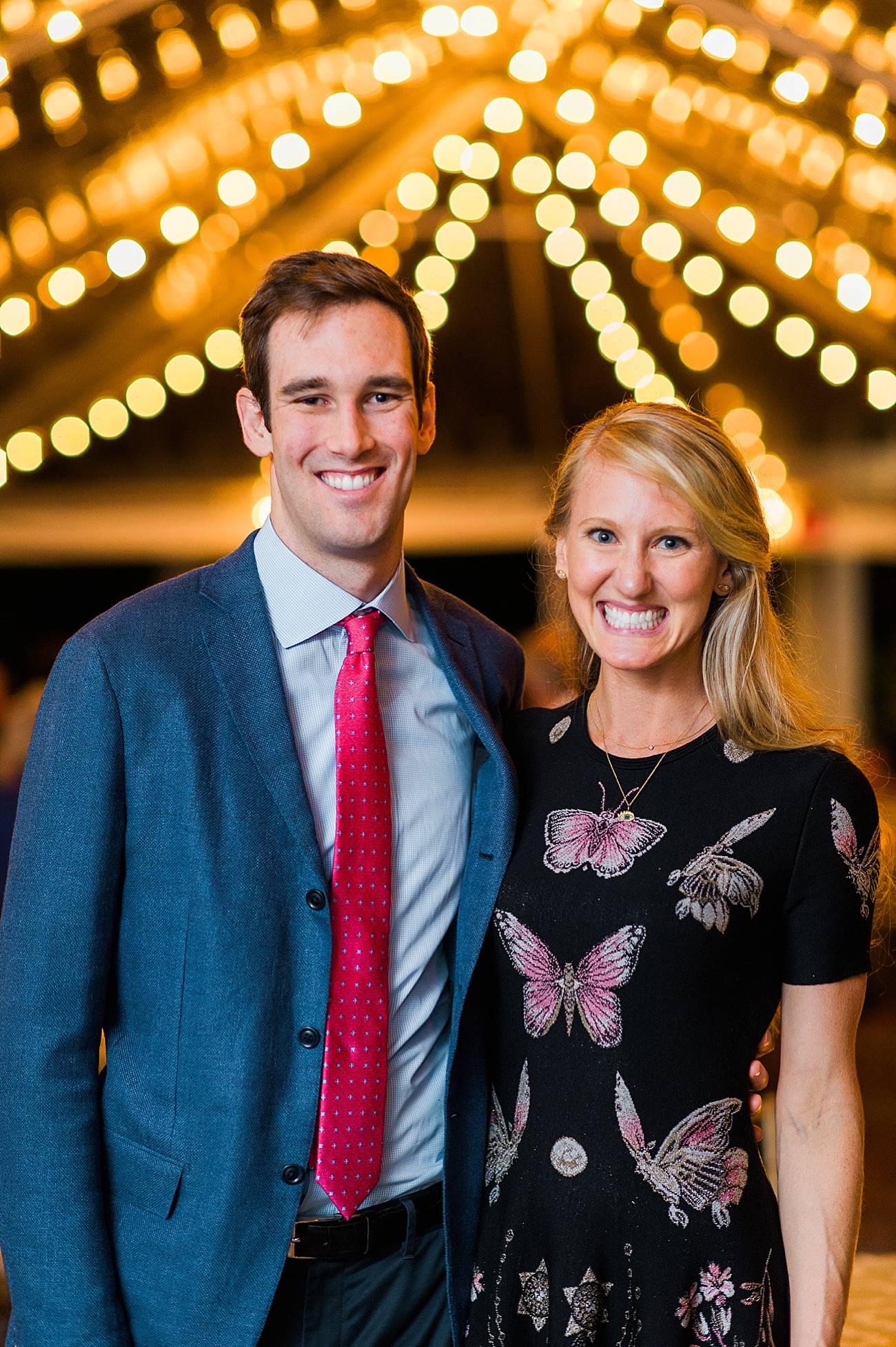 couple poses for a portrait at the duke mansion
